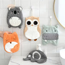Animal microfiber children's hand towel – bathroom plush decor