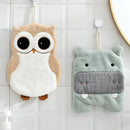 Animal microfiber children's hand towel – bathroom plush decor
