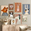 Animal Print Rainbow Wall Posters