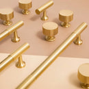Aniq Brass Knob & Pull Bar