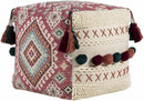 Retz Dark Red Pouf
