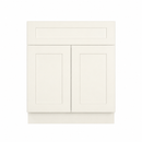 24 Inch Antique White Shaker Single Sink Bathroom Vanity