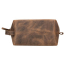 Oswego Men's Leather Dopp Kit & Small Travel Handbag