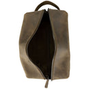 Oswego Men's Leather Dopp Kit & Small Travel Handbag
