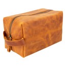 Oswego Men's Leather Dopp Kit & Small Travel Handbag