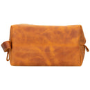 Oswego Men's Leather Dopp Kit & Small Travel Handbag
