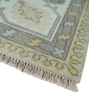 Antique 10x14 Hand Knotted Beige and Ivory Traditional Vintage Persian Style Wool Rug | TRDCP8241014