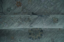 Antique Hand Knotted Charcoal and Gray Traditional Oushak wool Area Rug