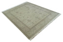 Antique 8x10 Hand Knotted Beige Traditional Vintage Persian Wool Rug