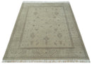 Antique 8x10 Hand Knotted Beige Traditional Vintage Persian Wool Rug
