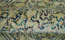 8x10 Hand Knotted Beige, Ivory and Blue Persian Recycled Silk Area Rug