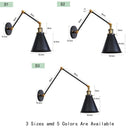 Antique black & copper adjustable wall lamp sconce bedroom light