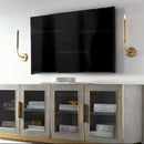 Antique art deco gold mirror lights wall lamps for living room