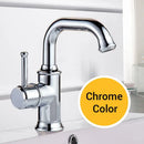 Antique black brass bathroom faucet single handle hot cold water mixer