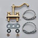 Antique black brass waterfall basin faucet bathroom vanity tap
