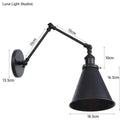 Antique black & copper adjustable wall lamp sconce bedroom light