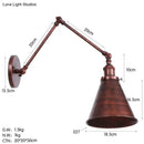Antique black & copper adjustable wall lamp sconce bedroom light