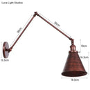 Antique black & copper adjustable wall lamp sconce bedroom light