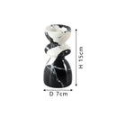 Antique black & white marble candlestick holder dining room decor