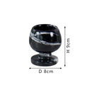 Antique black & white marble candlestick holder dining room decor