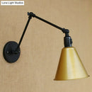 Antique black & white wrought iron wall sconce bedroom reading light