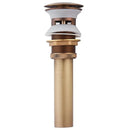 Antique brass air isolation drain pipe bathroom sink threaded connection