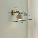 Antique brass and amber glass adjustable wall light bedroom sconce