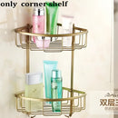 Antique brass and ceramic bathroom accessories set – bathroom