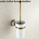 Antique brass and ceramic bathroom accessories set – bathroom