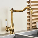 DecorBites™ Brass Basin Waterfall Faucet Mixer Tap for Kitchen & Bathroom, Hot&Cold Mixer