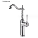 Antique brass and white ceramic gold luxury kitchen faucet