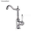 Antique brass and white ceramic gold luxury kitchen faucet