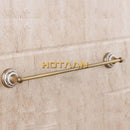 Antique brass and white floral bathroom accessories set bathroom