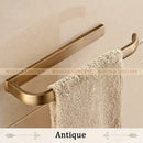 Antique brass bathroom accessories set towel rings and rack