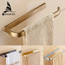 Antique brass bathroom accessories set towel rings and rack