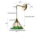 DecorBites™ Ceramic LED Wall Lights with Pull Chain Switch for Restaurant and Bedside