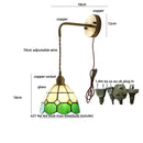 DecorBites™ Ceramic LED Wall Lights with Pull Chain Switch for Restaurant and Bedside