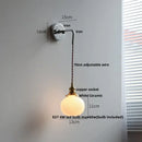 DecorBites™ Ceramic LED Wall Sconce, Modern Nordic Style, Adjustable Wire, White Stair Light
