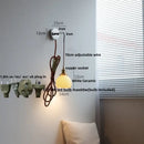 DecorBites™ Ceramic LED Wall Sconce, Modern Nordic Style, Adjustable Wire, White Stair Light