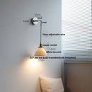 DecorBites™ Ceramic LED Wall Sconce, Modern Nordic Style, Adjustable Wire, White Stair Light