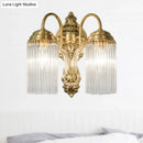 DecorBites™ Simple Crystal Rod Wall Mount Light - Gold Sconce for Corridor