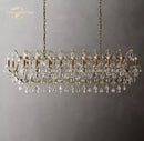 Antique brass decorbites crystal iron chandelier for dining room