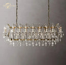 Antique brass decorbites crystal iron chandelier for dining room