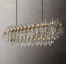 Antique brass decorbites crystal iron chandelier for dining room