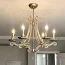 Antique brass decorbites crystal led chandelier living room light