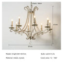 Antique brass decorbites crystal led chandelier living room light