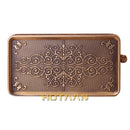 Antique brass floral toilet paper holder with phone rack bathroom