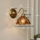 DecorBites™ Glass Brass Wall Sconce LED Light Fixture for Dining Living Room Bathroom Mirror