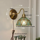 DecorBites™ Glass Brass Wall Sconce LED Light Fixture for Dining Living Room Bathroom Mirror