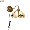 DecorBites™ Glass Brass Wall Sconce LED Light Fixture for Dining Living Room Bathroom Mirror
